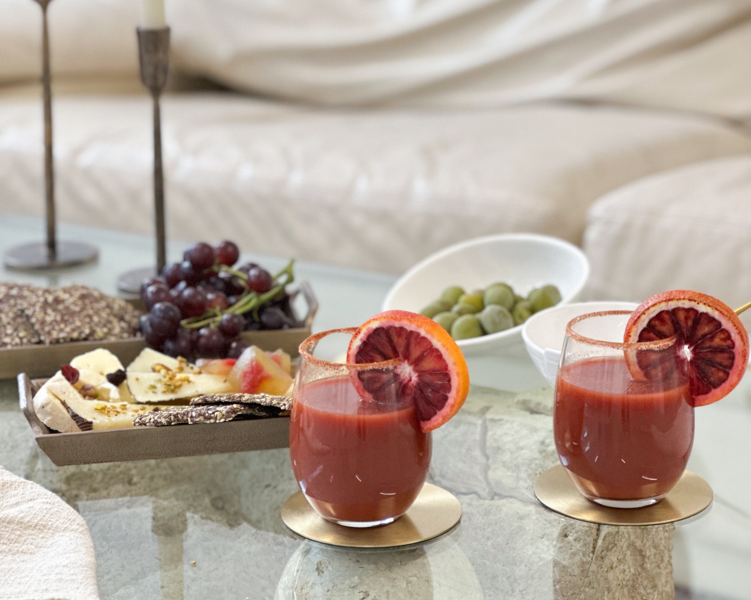 Ivy Brass Coasters - Set of 4-2