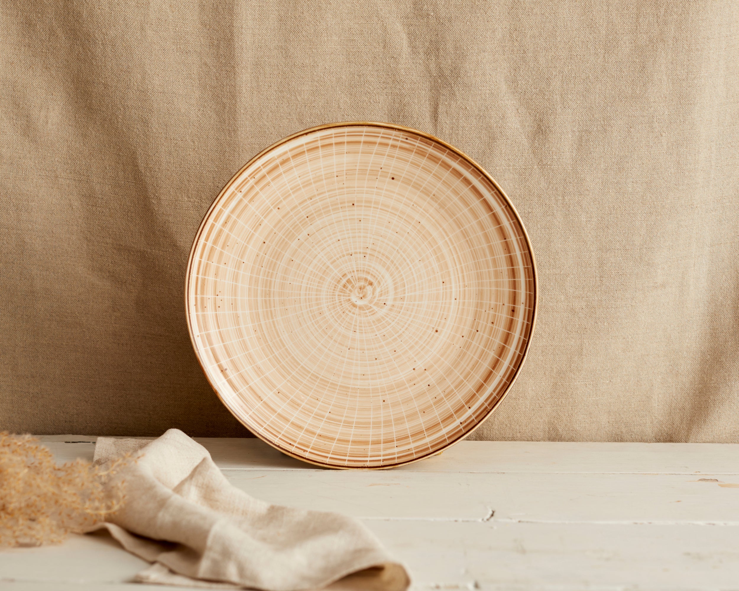 Marsali Porcelain Round Dinner Plate-0